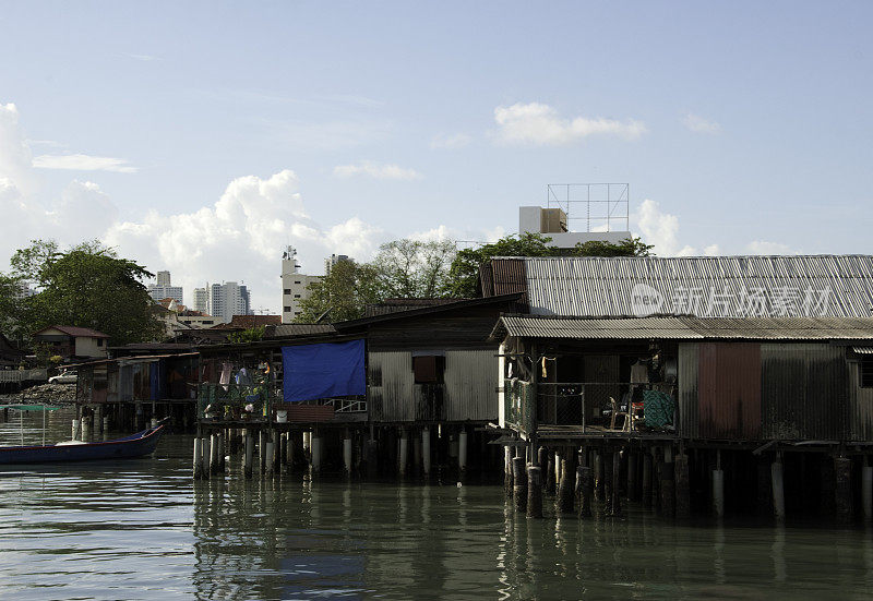 槟榔屿的Chew Jetty